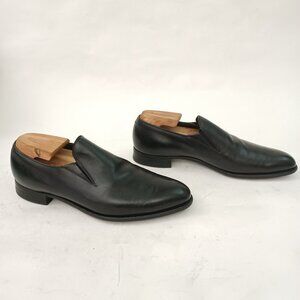 🖤 Vintage FREEMAN Bootmaker Guild Black Leather Slip on Loafers Size 7.5 D 🖤
